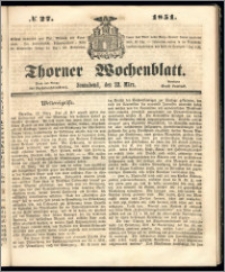 Thorner Wochenblatt 1851, No. 27