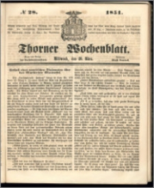 Thorner Wochenblatt 1851, No. 28