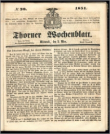 Thorner Wochenblatt 1851, No. 30