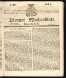 Thorner Wochenblatt 1851, No. 42