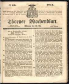 Thorner Wochenblatt 1851, No. 46