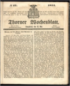 Thorner Wochenblatt 1851, No. 47