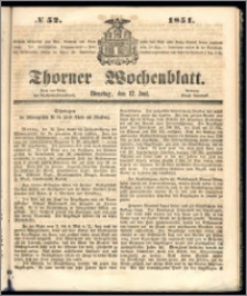 Thorner Wochenblatt 1851, No. 52
