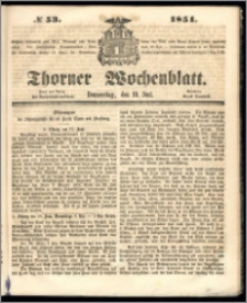 Thorner Wochenblatt 1851, No. 53