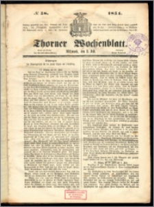 Thorner Wochenblatt 1851, No. 58