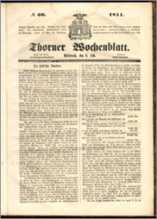 Thorner Wochenblatt 1851, No. 60