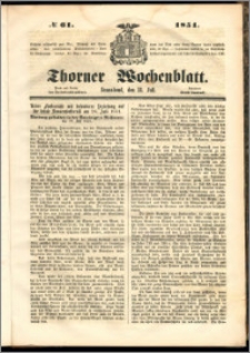 Thorner Wochenblatt 1851, No. 61