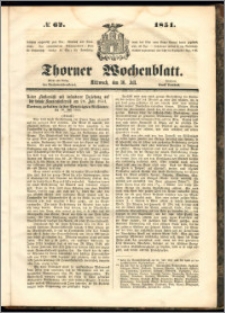 Thorner Wochenblatt 1851, No. 62
