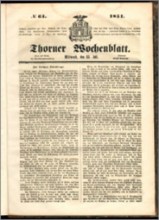 Thorner Wochenblatt 1851, No. 64
