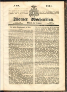 Thorner Wochenblatt 1851, No. 68