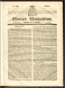 Thorner Wochenblatt 1851, No. 79