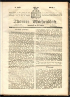 Thorner Wochenblatt 1851, No. 89
