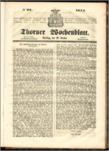 Thorner Wochenblatt 1851, No. 92