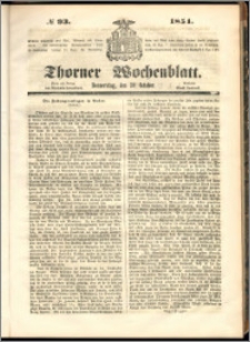 Thorner Wochenblatt 1851, No. 93