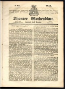Thorner Wochenblatt 1851, No. 94