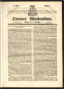 Thorner Wochenblatt 1851, No. 95