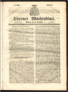 Thorner Wochenblatt 1851, No. 99