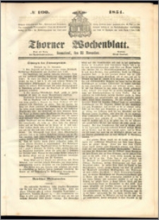 Thorner Wochenblatt 1851, No. 100 + Beilage