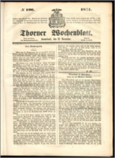 Thorner Wochenblatt 1851, No. 106 + Beilage