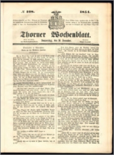 Thorner Wochenblatt 1851, No. 108