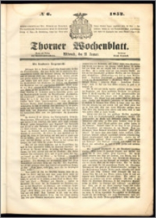 Thorner Wochenblatt 1852, No. 6