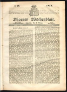 Thorner Wochenblatt 1852, No. 17