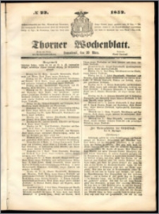 Thorner Wochenblatt 1852, No. 23