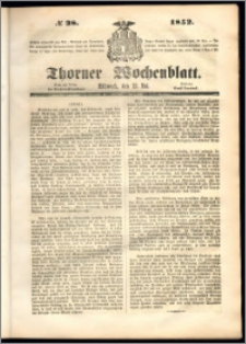 Thorner Wochenblatt 1852, No. 38