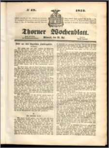 Thorner Wochenblatt 1852, No. 42