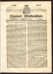 Thorner Wochenblatt 1852, No. 46