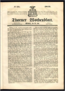 Thorner Wochenblatt 1852, No. 51