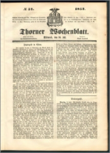 Thorner Wochenblatt 1852, No. 57