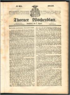Thorner Wochenblatt 1852, No. 64