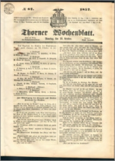 Thorner Wochenblatt 1852, No. 87