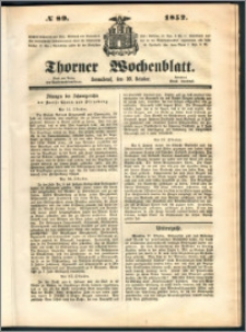Thorner Wochenblatt 1852, No. 89