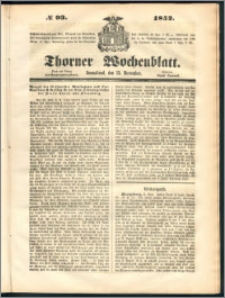 Thorner Wochenblatt 1852, No. 93