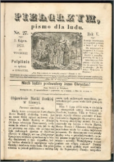 Pielgrzym, pismo religijne dla ludu 1873 nr 27