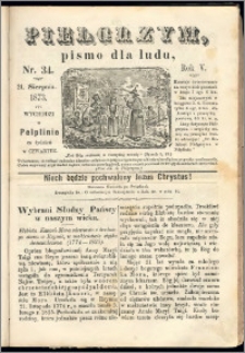Pielgrzym, pismo religijne dla ludu 1873 nr 34
