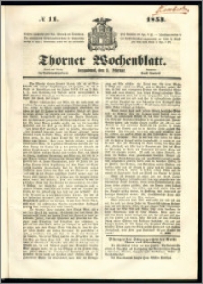 Thorner Wochenblatt 1853, No. 11