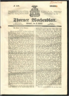 Thorner Wochenblatt 1853, No. 12
