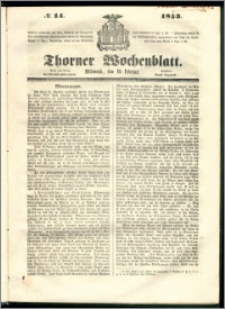 Thorner Wochenblatt 1853, No. 14