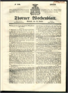 Thorner Wochenblatt 1853, No. 16