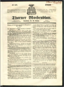 Thorner Wochenblatt 1853, No. 17