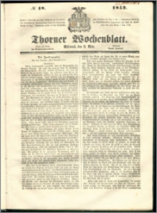 Thorner Wochenblatt 1853, No. 18 + Beilage