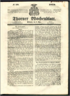 Thorner Wochenblatt 1853, No. 20
