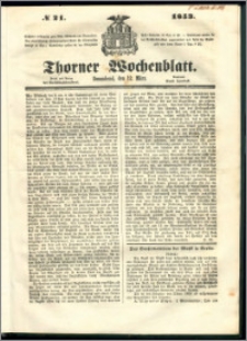 Thorner Wochenblatt 1853, No. 21