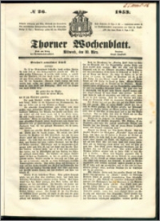 Thorner Wochenblatt 1853, No. 26