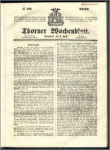 Thorner Wochenblatt 1853, No. 29