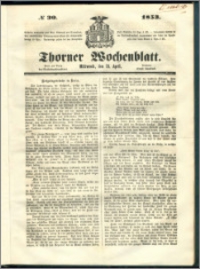 Thorner Wochenblatt 1853, No. 30