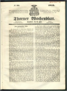Thorner Wochenblatt 1853, No. 31